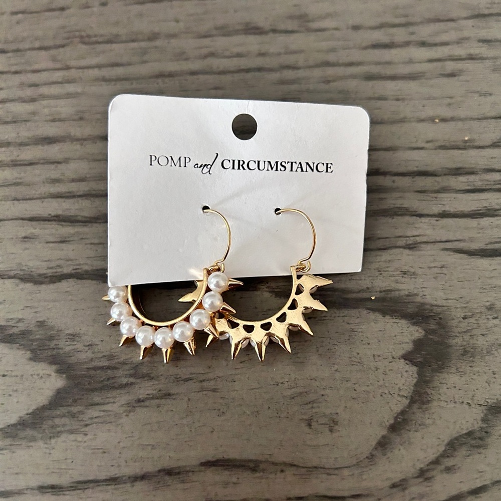 Spiky Gold Earrings
